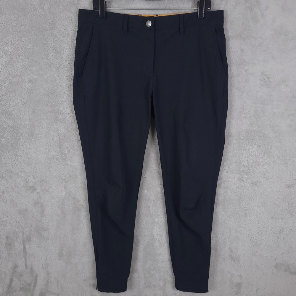 Macade Golf Slim-Fit Trousers 34X28 Mens 42 Regular Navy Blue Performance Pants